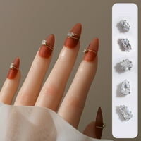 Ukras za nokte za nokte Nepravilni oblik Resion zircon Shining Exquisite 3D nakit za nokte Nakit Manikire Dizajn ljepote zaliha