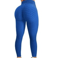 Clearsance ženske joge hlače Stretch Atletic High struk Tummy Control Work hlače HIP dizalica HonedComb