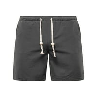 Cindysus muns Lounge Solid Boja Ljetne kratke hlače Muškarci Klasični fit od plaže Elastični struk džepove