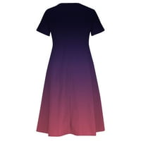 Ženske haljine V-izrez Ležerne prilike Cvjetna dužina gležnja A-line Skraćena ljetna haljina kratkih