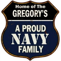 Ponosna mornarica Porodični znak Shield Metal Poklon 211110017312