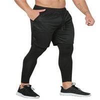 Orqqct Muški slojevito kolor blok Workout Sport hlače Atletika Trčanje Jogger Track Hlače