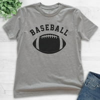 Dječja bejzbol majica, omladinska majica Dječja djevojka, smiješna majica za bejzbol, smiješni fudbalski tee, ironični sportski tee, tamno Heather Grey, X-mali