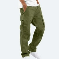 Feterrnal muške kombinezone za crtanje multi džepne casual pantalone planinarske hlače pamučne pantalone