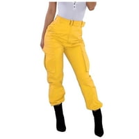 Xiuh plus veličine Hlače za žene teretne hlače, casual visoke struke jogger hlače labave hlače na otvorenom