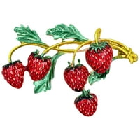 Hemoton jagoda broš pin modna broša odjeća za odjeću ukras voća rever pin