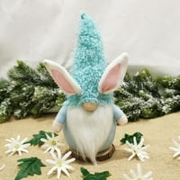 Dekoracija SHPWFBE Desktop Ornament Bunny Slatka lutka Crtani Uskrsni ukrasi