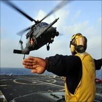 24 X36 Galerija poster, HH-60G Pave Hawk helikopter USS Shiloh