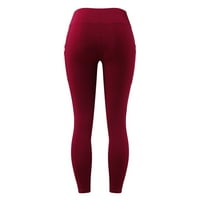 HPWFBE joga hlače gamaše za žene hlače u boji u boji u boji visokog struka, čvrste tanke fitnesske tanke