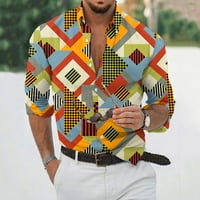 Košulje s dugim rukavima, dizajner proljeće ljeto Muškarci Ležerne prilike 25D štampanje Havajske košulje