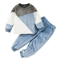 Kali_store Outfits dječaci odjeća Ležerne prilike Dječji dugi rukav setovi plave, 3- godine
