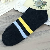 Unirajte udobne prugaste pamučne papuče s čarapama kratke čarape za gležnjeve