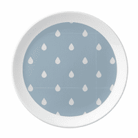 Kiša Drip Weather Cloud uzorak ploča Dekorativni porculanski salver za večeru