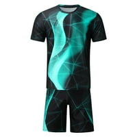 Tobchonp casual mušku odjeću Ljeto moda 3D ispis O-izrez sportska odjeća muška mas s kratkim rukavima