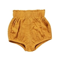 Dječje dukseve 3M-6T kratke hlače Ležerne prilike za bebe od novorođene bage, pantalone Solidne ukrase