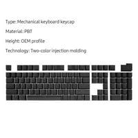 Tomshine tipke Dvostruko ubrizgavanje PBT tipkovnice Postavite OEM profil za mehaničku tastaturu sivu