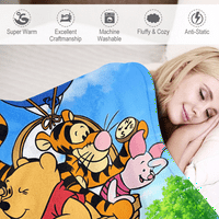 Winnie The Pooh pokrivač prevladavajući super mekani atraktivan dizajn putovanja za djecu za djecu za