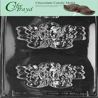 Cibrit život zabave C Viktorijanski anđeo čokoladni bombonski kalup u zapečaćenoj zaštitnoj policijskoj