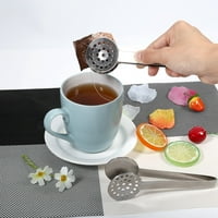 Domqga nehrđajući čelični čep, čajna vrećica Squeesezer, kuhinjski zanat alat od nehrđajućeg čelika kruga čaja Tvrštava držač za stisak