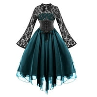 Shomport Ženska haljina za žensku Goth čipka cvjetni vintage gotički korzet haljina čipke haljine pada