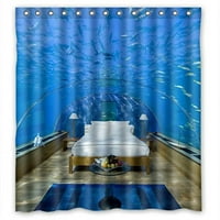 Mohome šarena podmorska svjetski tuš za tuširanje vodootporne poliesterne tkanine za tuširanje