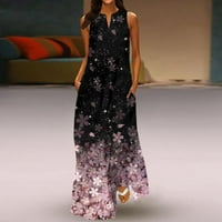 Corashan Fashion Ženska haljina, žensko novo proljeće i ljetni modni klasični kolor s V-izrezom, duga