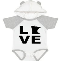 Inktastična ljubav Minnesota poklon baby boy ili baby girl bodysuit