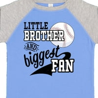 Inktastični mali brat i najveći obožavatelj - bejzbol obiteljski poklon za majicu majica malih majica ili mališana