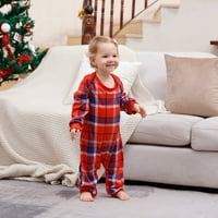 Božićne pidžame Podudaranje Božića PJS Postavite odmor pidžame za žene Muškarci Djeca Baby Gnome Print