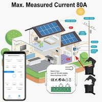 Dočio WiFi Inteligentna mjerač energije Solarni PV sistem Potrošnja potrošnje Potrošnja dvosmjerni monitoring