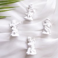 Yoone Angel statue Eko-prilagođene neverovatne detaljne smole minijaturne anđeoske figurice za dom