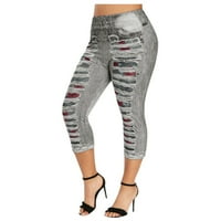 Yubatuo kratke hlače za žene plus veličine visokog struka obrezane traperice traperice Stretch kratke