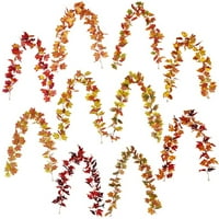 -Groee umjetni javorov loza, lažni lišće jesenji jesenski listi za viseći postrojenje za domaćin za
