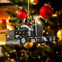 Božićne privjeske božićne ukrase Oblik vozila Privjesak Božićno drvce Viseći ukrasi generički