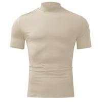 Muške modne košulje TURTLENECK T Skraćeno pulover Basic dizajniran nacrt nacrt masti