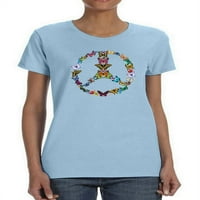 Majica za miru leptira za žene -Martprints dizajni, ženski 3x-veliki