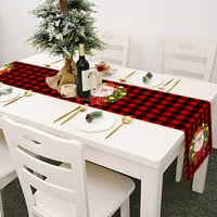 Stolni trkač ulov za oči izdržljiv mekani božićni pahuljica plaćenog uzorku Tkanina za stolu za kuhinju