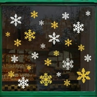 Glitter Snowflake prozor za ponovno pucanje sjajnih statičkih prozora za božićne praznike Zimske prozore