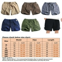 Avamo muške dno su čvrste boje plaže kratke hlače elastične struke Ljetne hlače za muškarce Ležerne