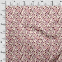 Onuone pamučne svilene ružičaste tkanine Tropske cvjetne opterećene zalihe Ispisuje šivanje tkanine