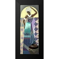 Eaton, Winnie Black Moderni uokvireni muzej umjetnički print pod nazivom - Ljubičasta dama I