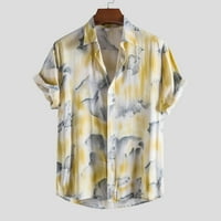 Zodggu Štedvice Bust Pocket Hawaiian Majice za muškarce Labavi krasni grafički cvjetni print Modni ljetni