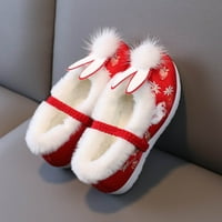 CAICJ TODDLER cipele od platnene cipele za toddler Gilrs gumene jedinice tople cipele zimske čizme za