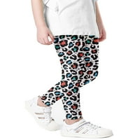 Glookwis Toddler kamuflaža dugačka pantnu dno cartonske crtani štampu Comfy pantalone Skinke hlače visoke