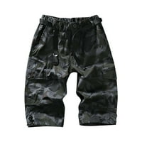 Sanbonepd muns modni casual multi džepni kopč za patentne patentne patentne pantalone Tergo hlače na otvorenom kratke hlače