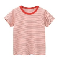Koaiezne Toddler Kids Baby Boys Girls Striped kratkih rukava Crewneck T majice na vrhu Tee odjeća za