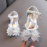 DMQupv Jelly sandale i ljetne djevojke Sandale haljina performanse plesne cipele ravne dna svjetla mrežaste