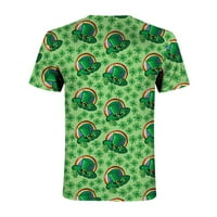 Muški bluze Uniznoj dnevnoj majici 3D grafički print otisci kratkih rukava na vrhu bluza zima zelena