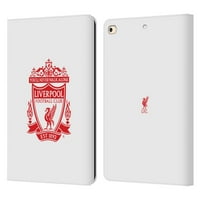 Dizajni za glavu Službeno licencirani Liverpool Football Club Crest Bijela kožna knjiga Novčani poklopac