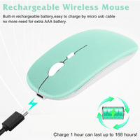 2.4GHz i Bluetooth punjivi miš za Samsung Galaxy a 5G Bluetooth bežični miš za laptop MAC iPad Pro Computer